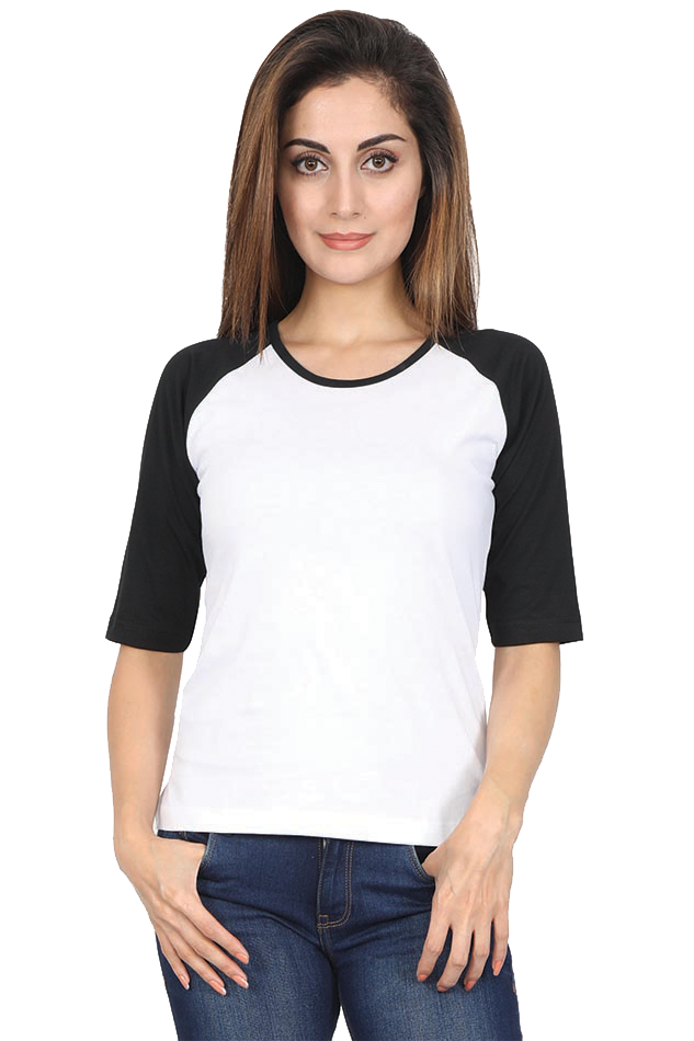 Black and White Raglan Tshirt