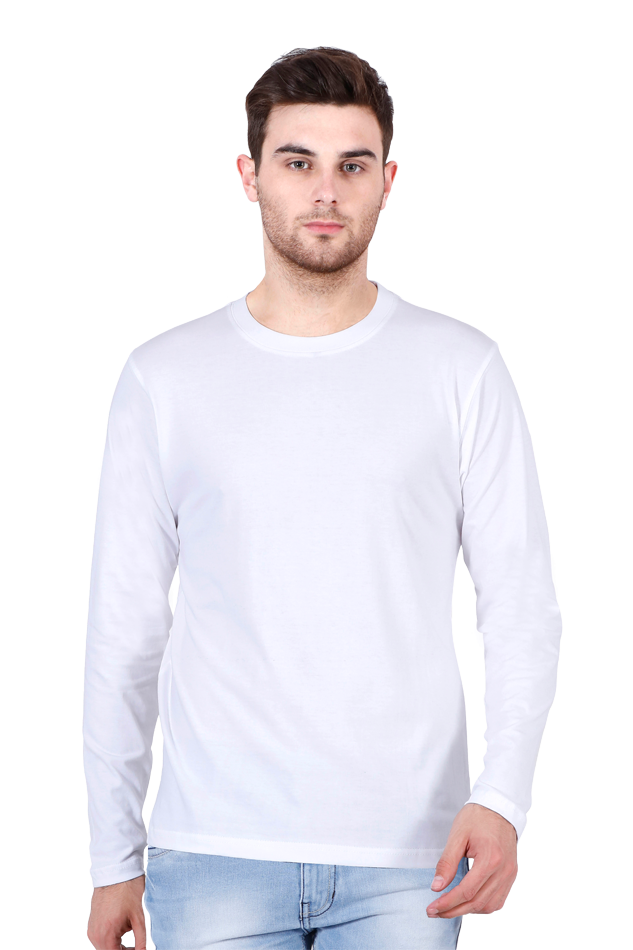 Premium White Full Sleeves T-Shirt