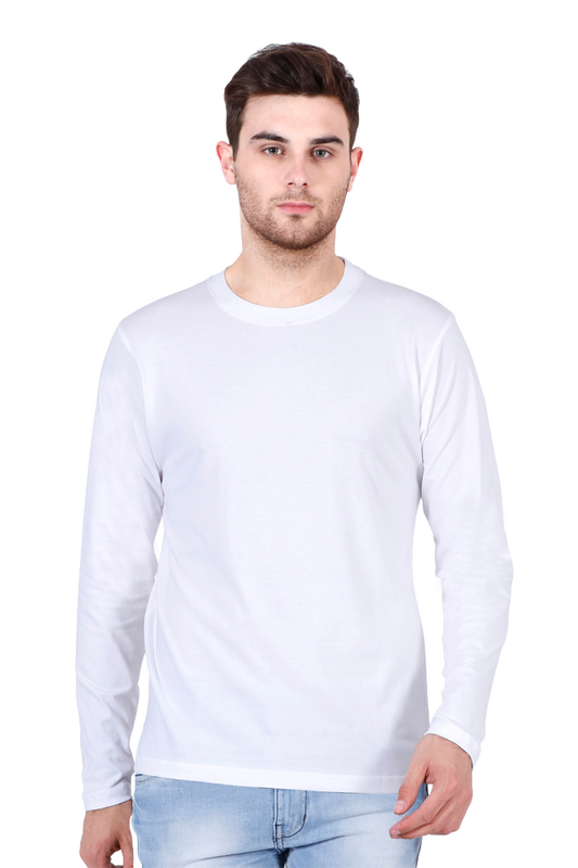 Premium White Full Sleeves T-Shirt