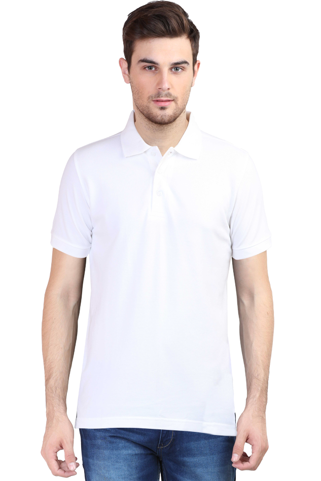 White Men's Polo Tshirt