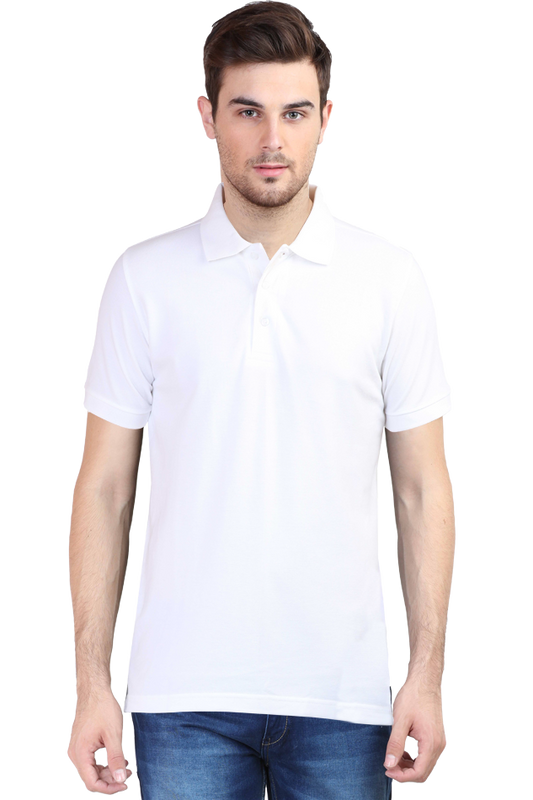 White Men's Polo Tshirt