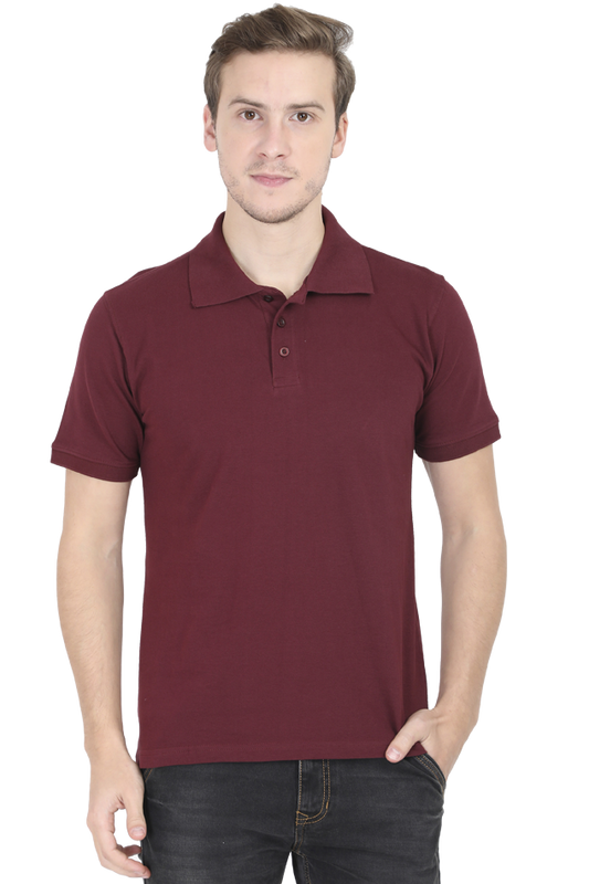 Maroon Men's Polo