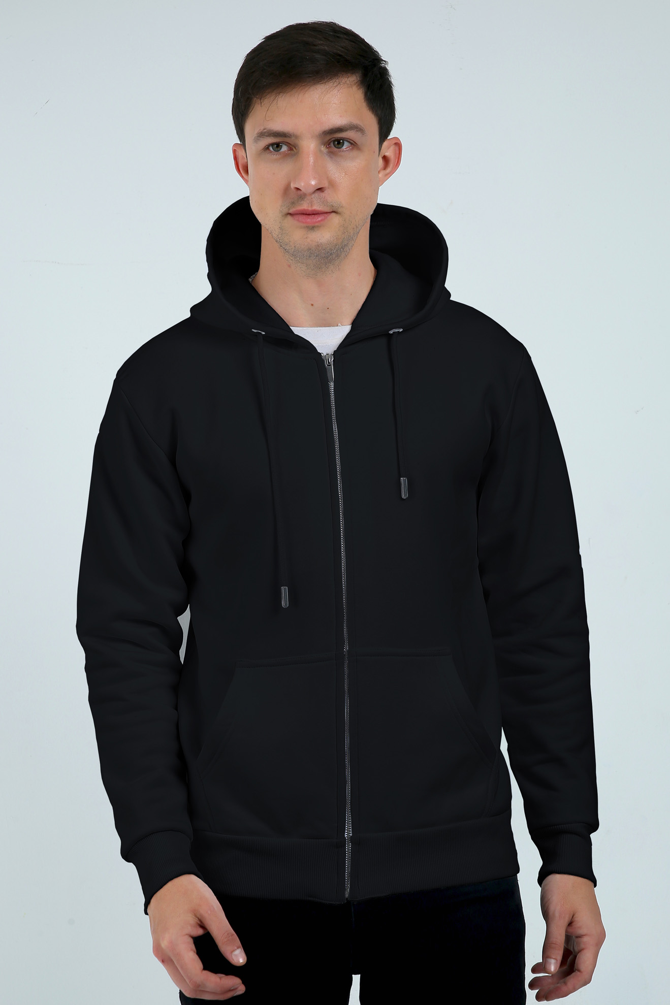 Black Zip Hoodie