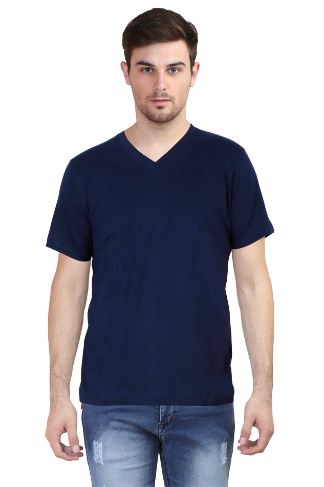 V-Neck Blue Men's T-Shirt