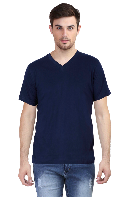 V-Neck Blue Men's T-Shirt