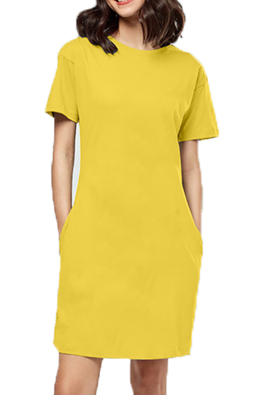 Yellow Tshirt Dress