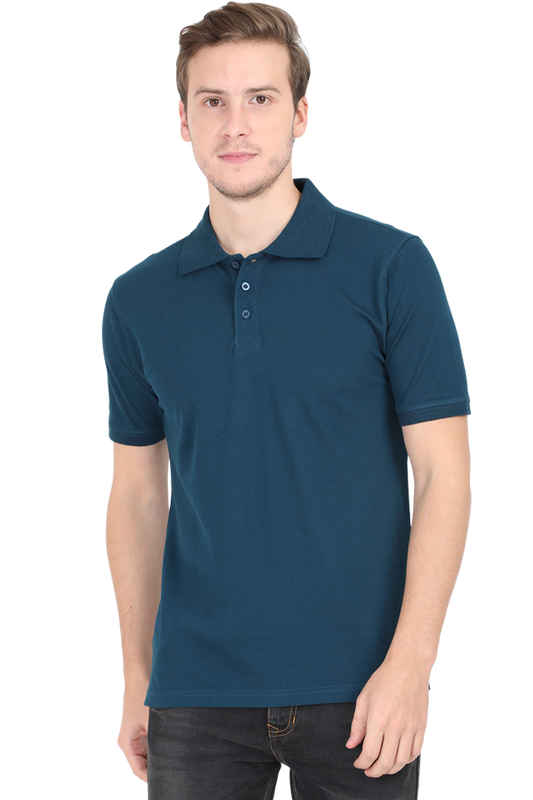 Petrol Blue Men's Polo Tshirt