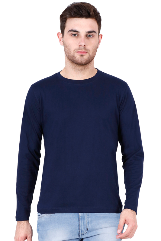 Blue Full Sleeves Men's T-Shirt