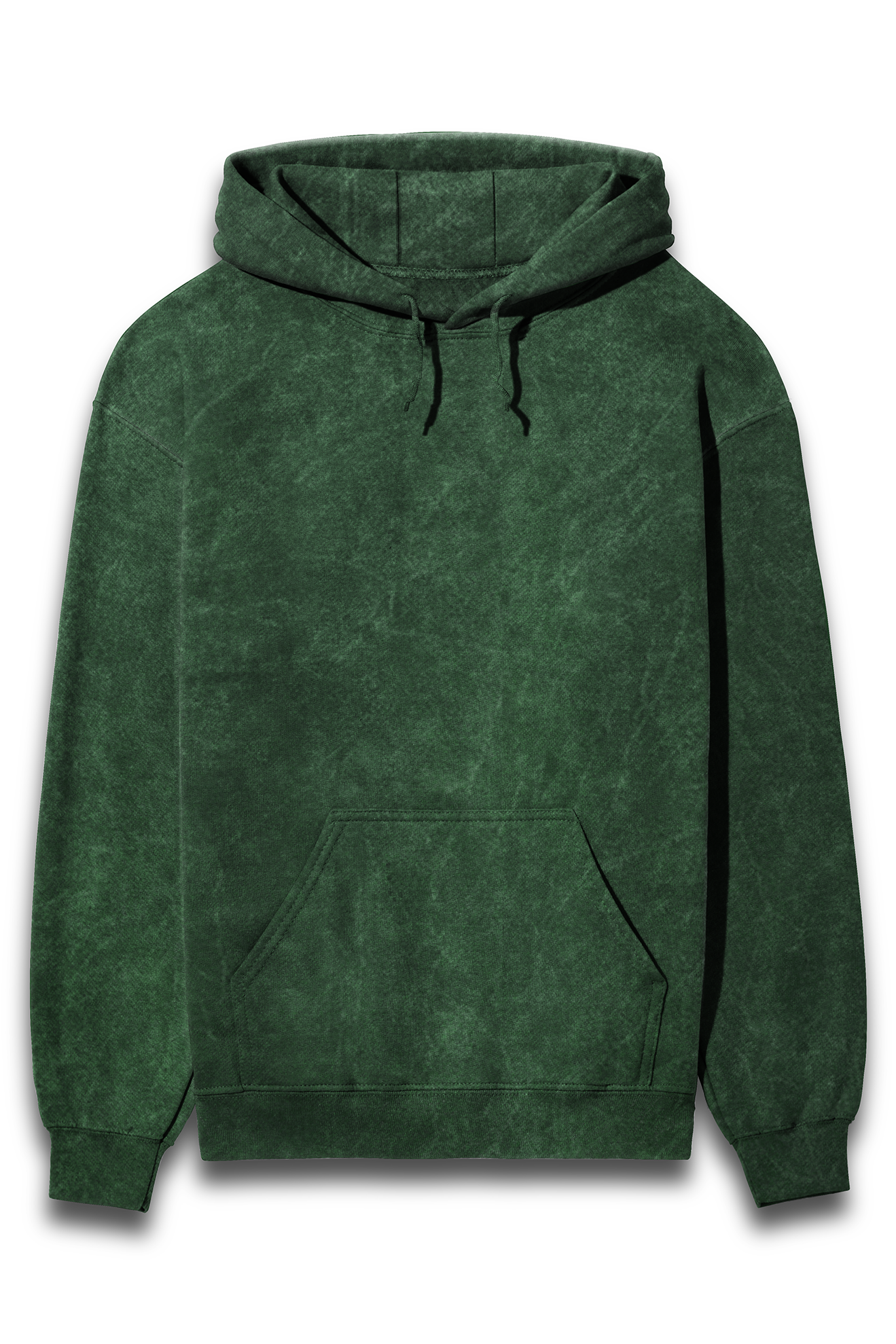 Premium Cotton Acid Wash Green Hoodie