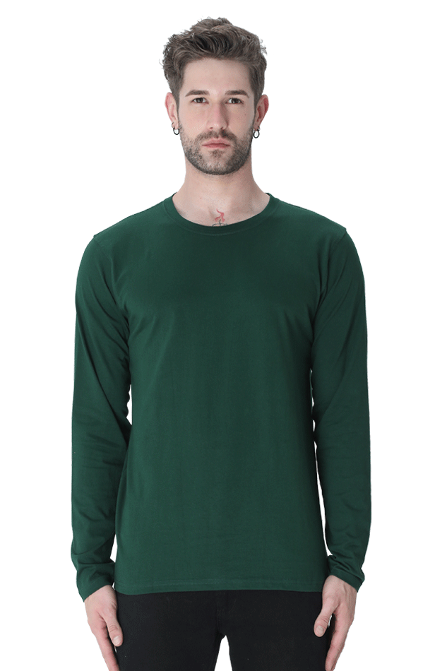 Green Full Sleeves Men's T-Shirt