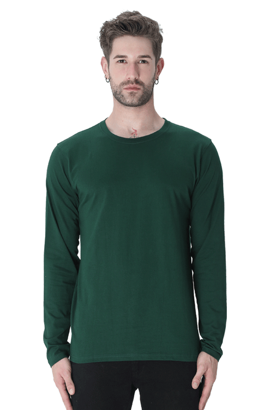 Green Full Sleeves Men's T-Shirt