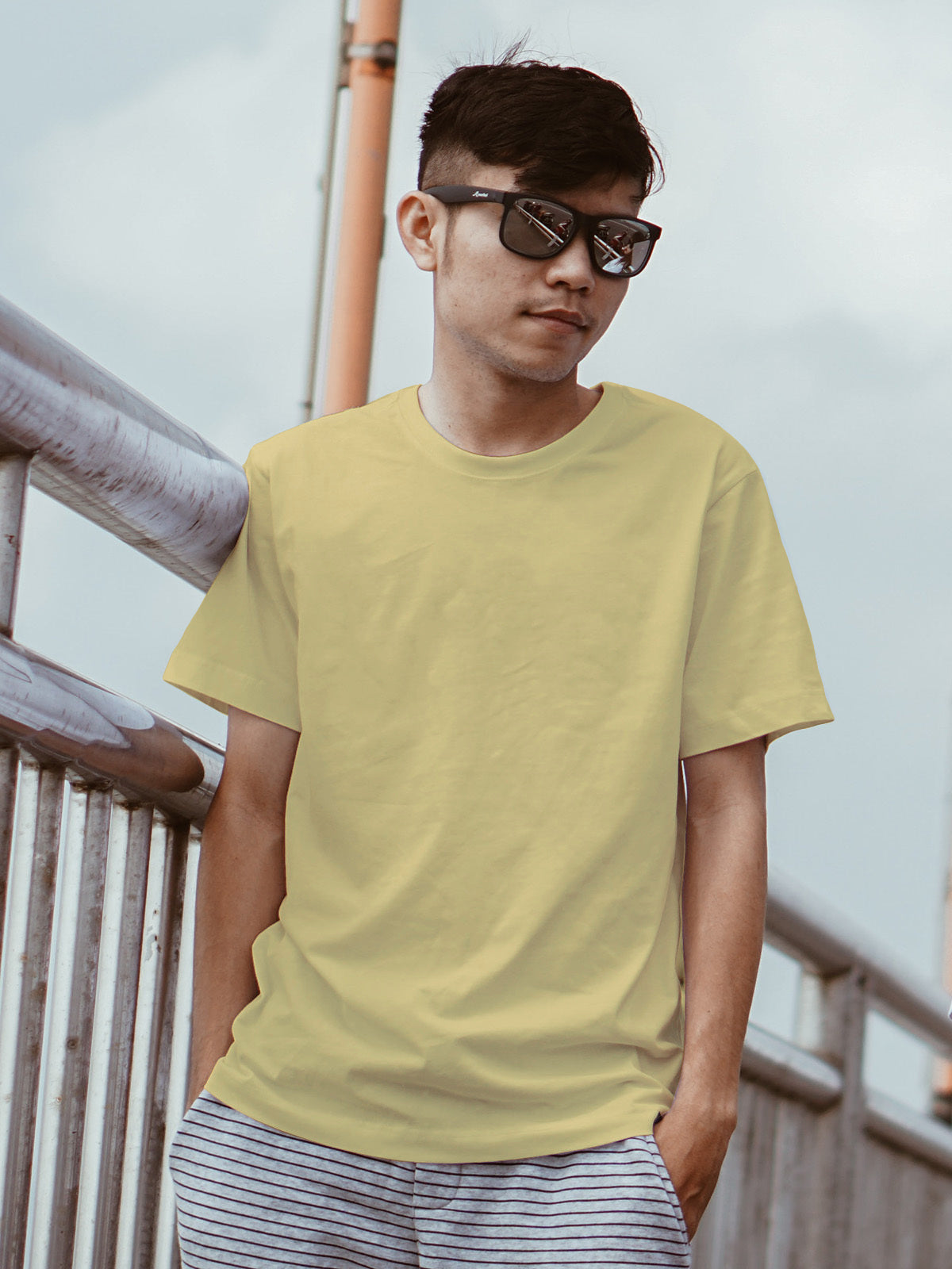 Lemon Yellow Men's T-Shirt