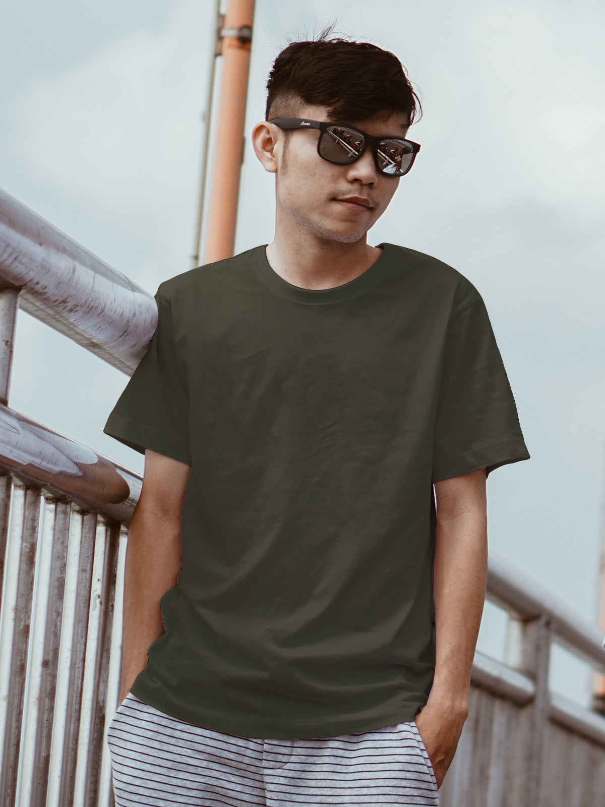 Olive Green Men's T-Shirt